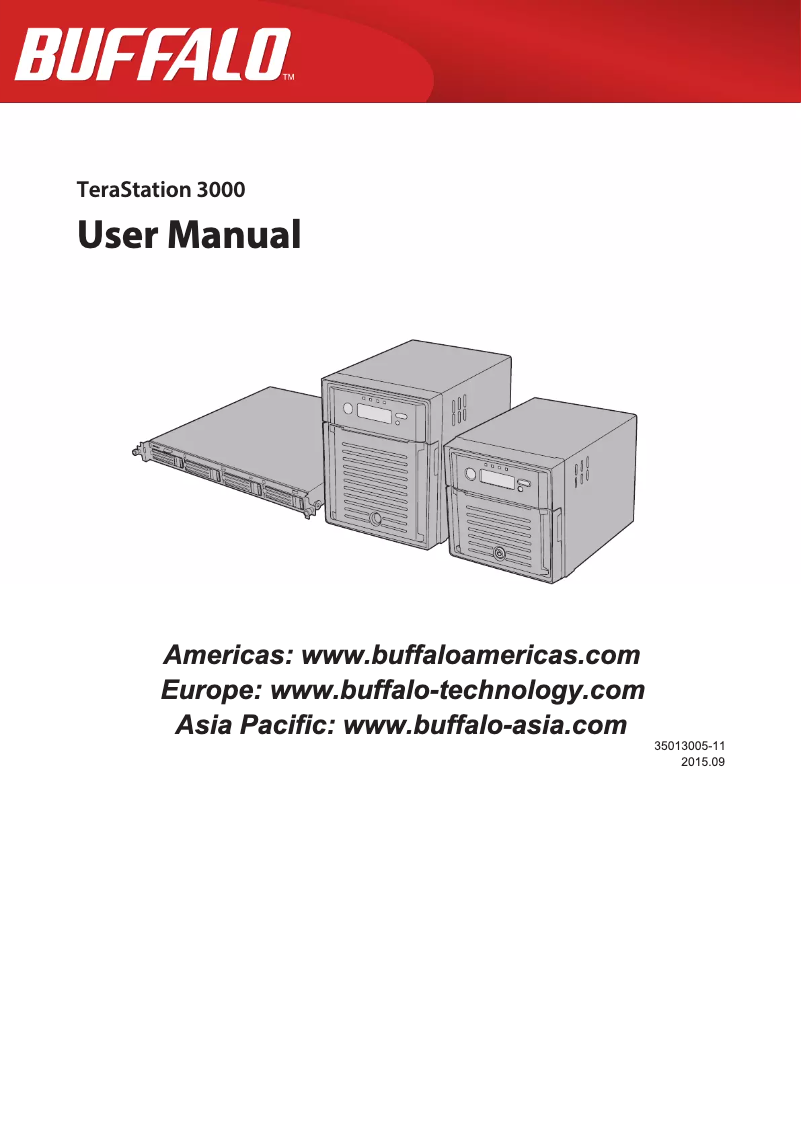 Page 1 de la notice Manuel utilisateur Buffalo TeraStation 3200D