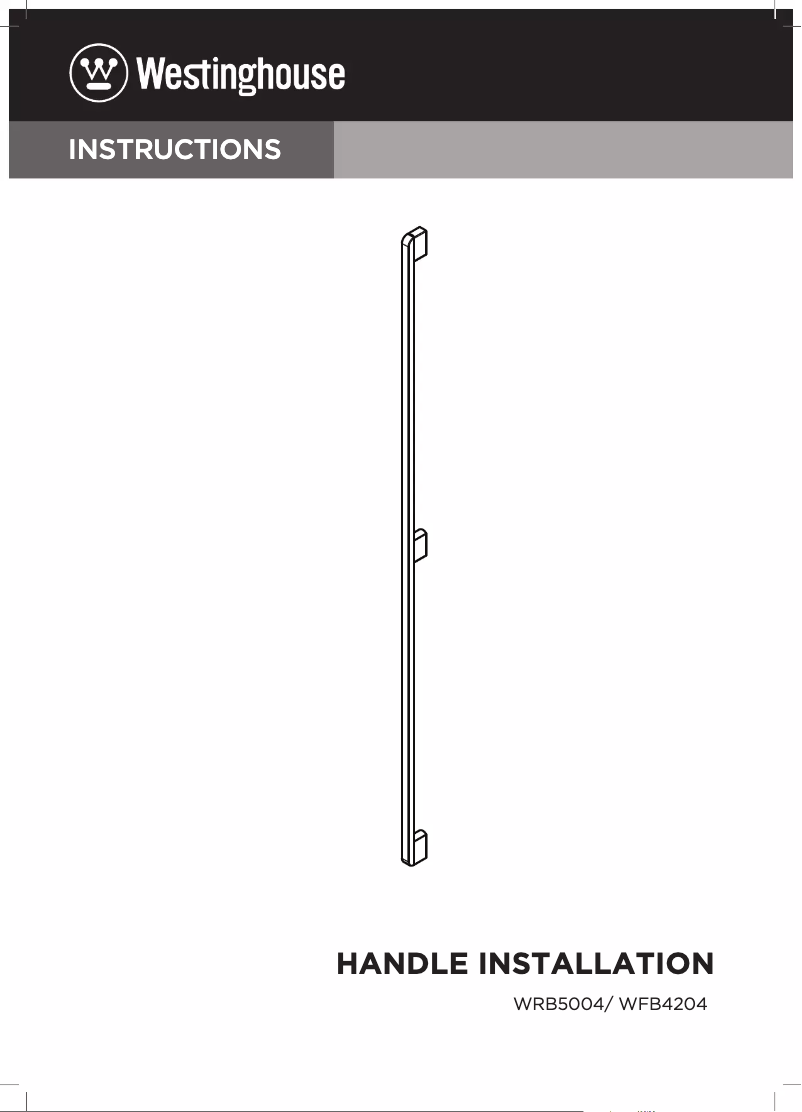 Page 1 de la notice Guide d'installation Westinghouse WFB4204SC