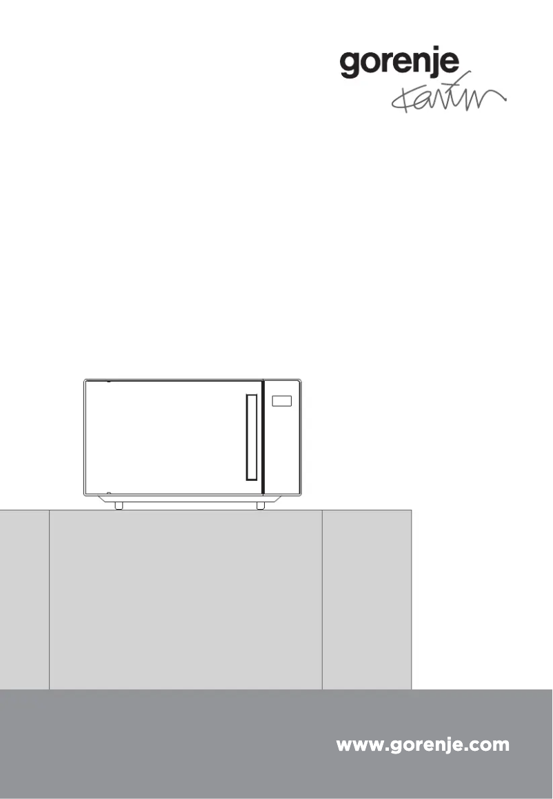 Page 1 de la notice Manuel utilisateur Gorenje MO20KARIM