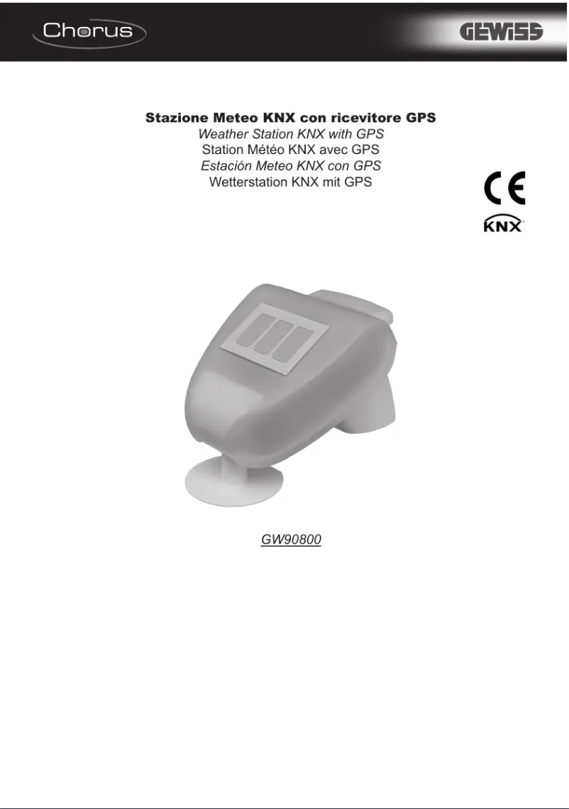 Página 1 del manual Manual de usuario Gewiss GW90800