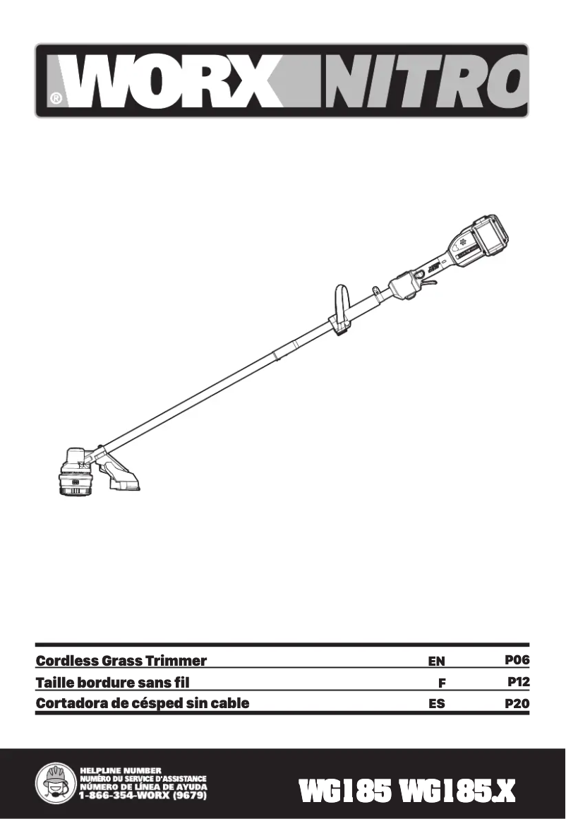 Page 1 de la notice Manuel utilisateur Worx WG185.9