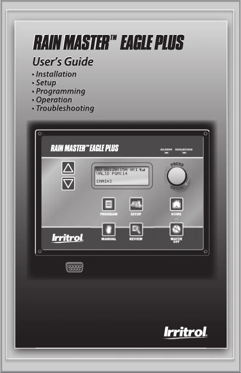 Página 1 del manual Manual de usuario Irritrol EGP8-PSB