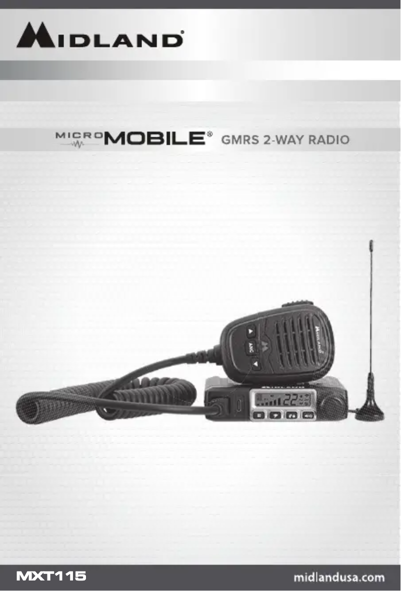 Page 1 de la notice Manuel utilisateur Midland MicroMobile MXT115AGVP3