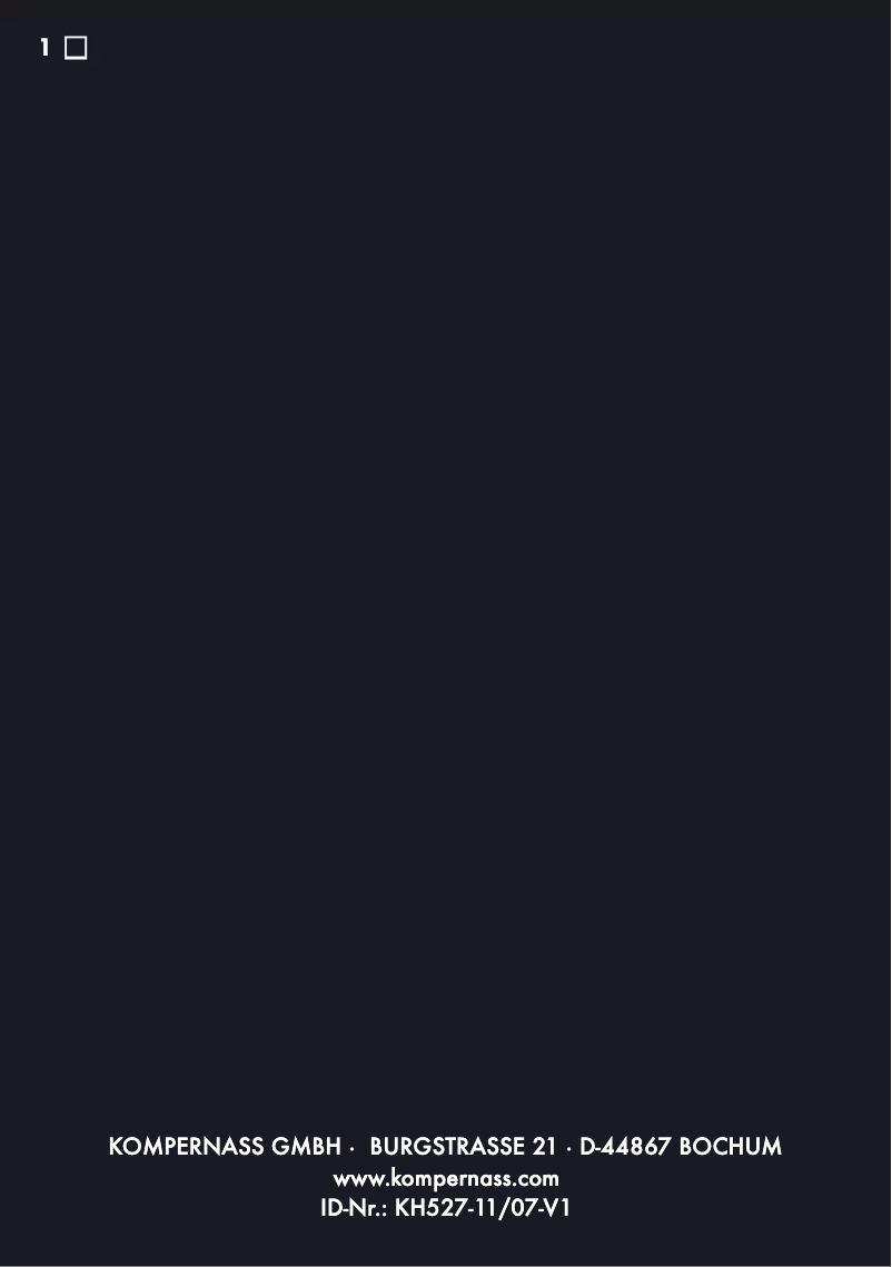 Page 1 de la notice Manuel utilisateur Bifinett KH 527