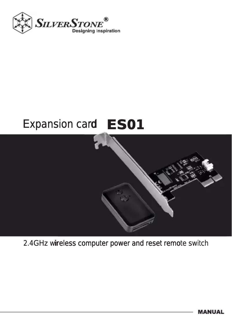 Page 1 de la notice Manuel utilisateur Silverstone ES01