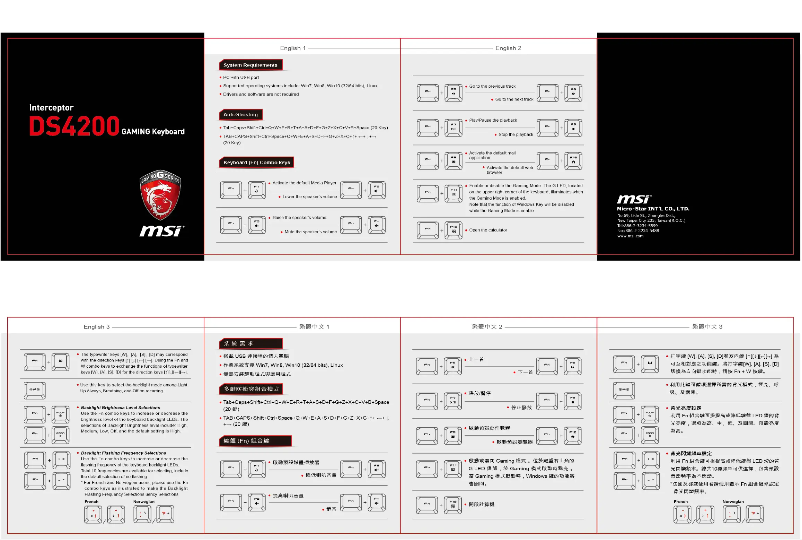 Page 1 of the manual User Manual MSI Interceptor DS4200