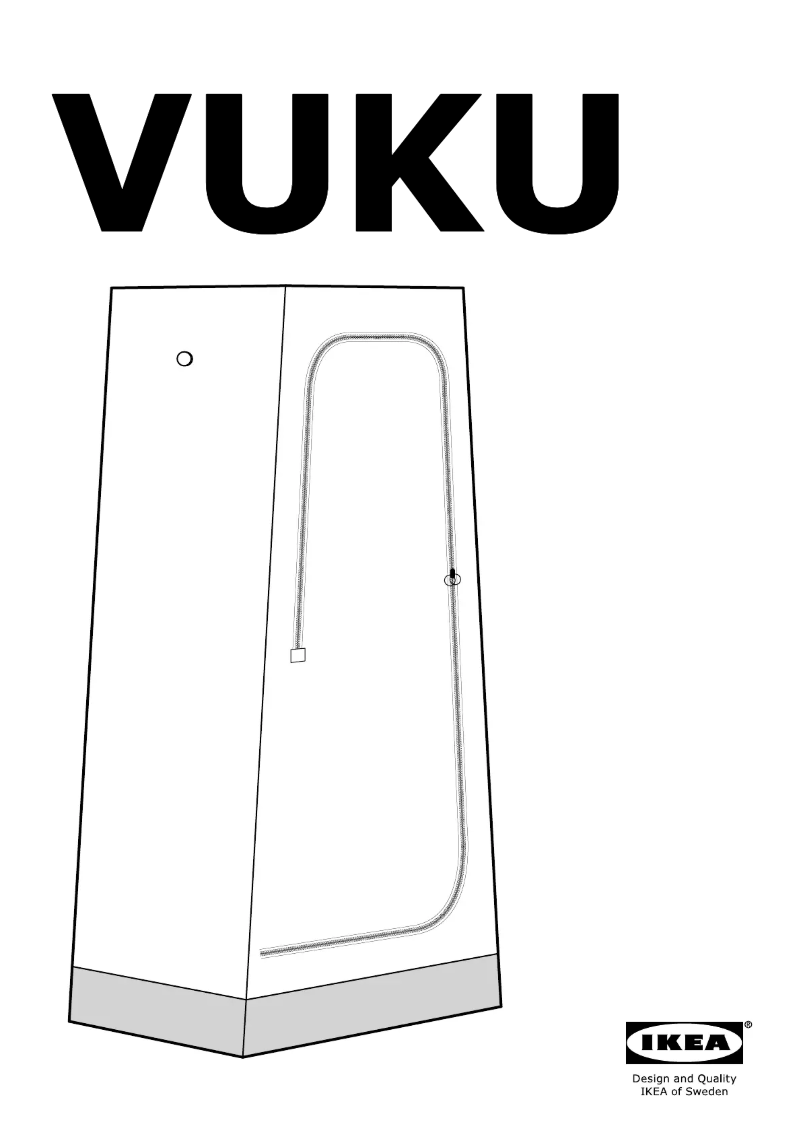 Page 1 de la notice Instructions / montage Ikea VUKU