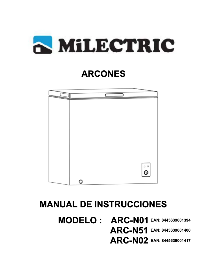 Página 1 del manual Manual de usuario Milectric ARC-N51