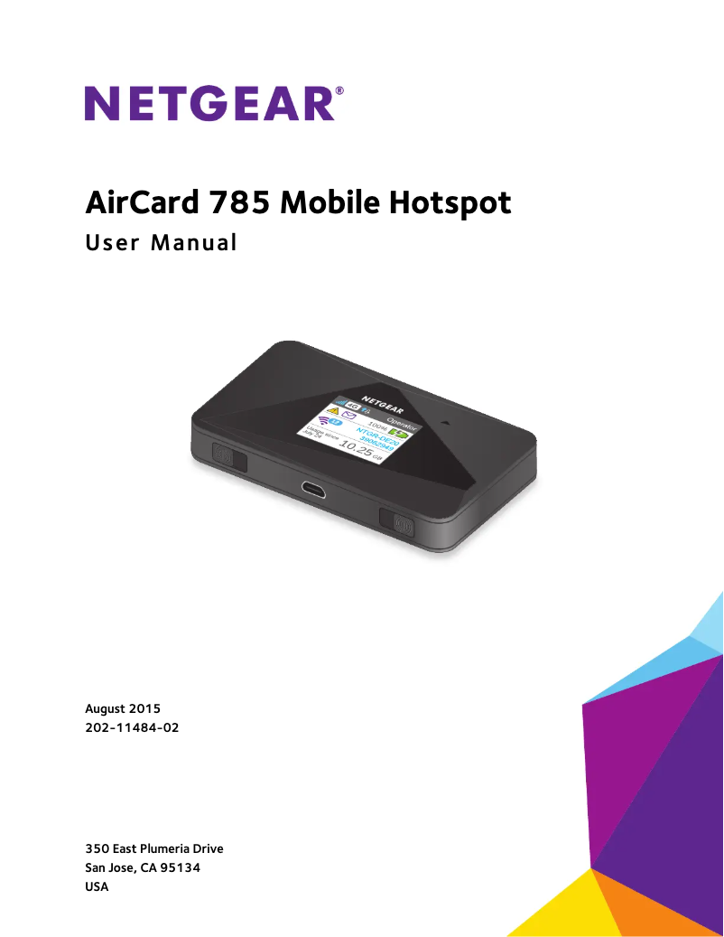 Page 1 de la notice Manuel utilisateur Netgear AirCard 785