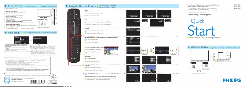 Page 1 of the manual User Manual Philips 32PFL4509