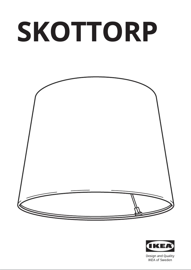 Page 1 de la notice Manuel utilisateur Ikea SKOTTORP 704.054.03