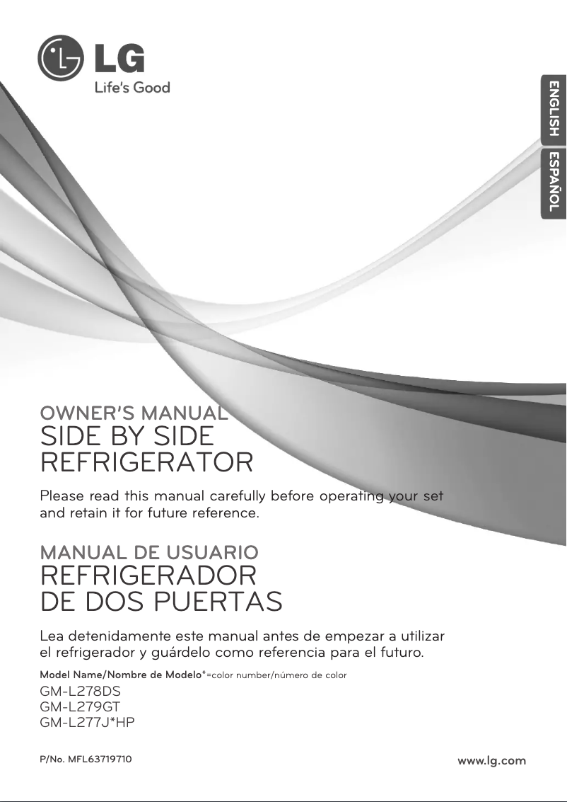 Page 1 de la notice Manuel utilisateur LG GM-L277JSHP