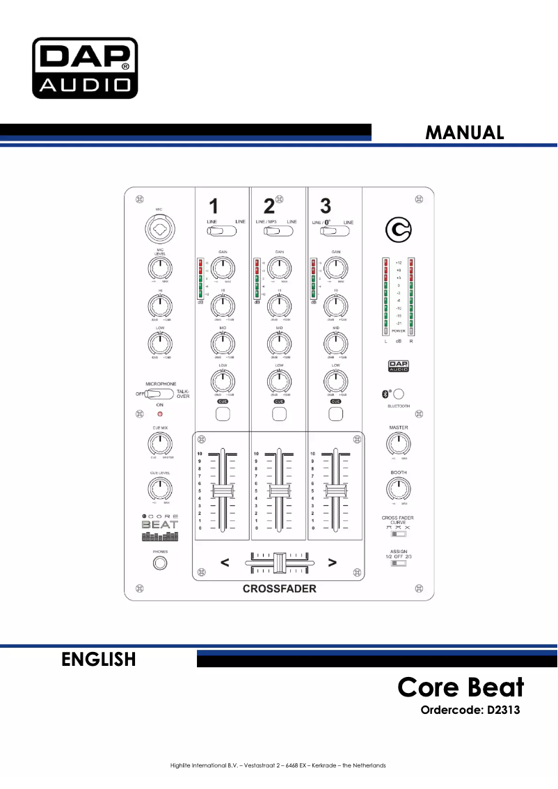Page 1 de la notice Manuel utilisateur DAP-Audio CORE Beat