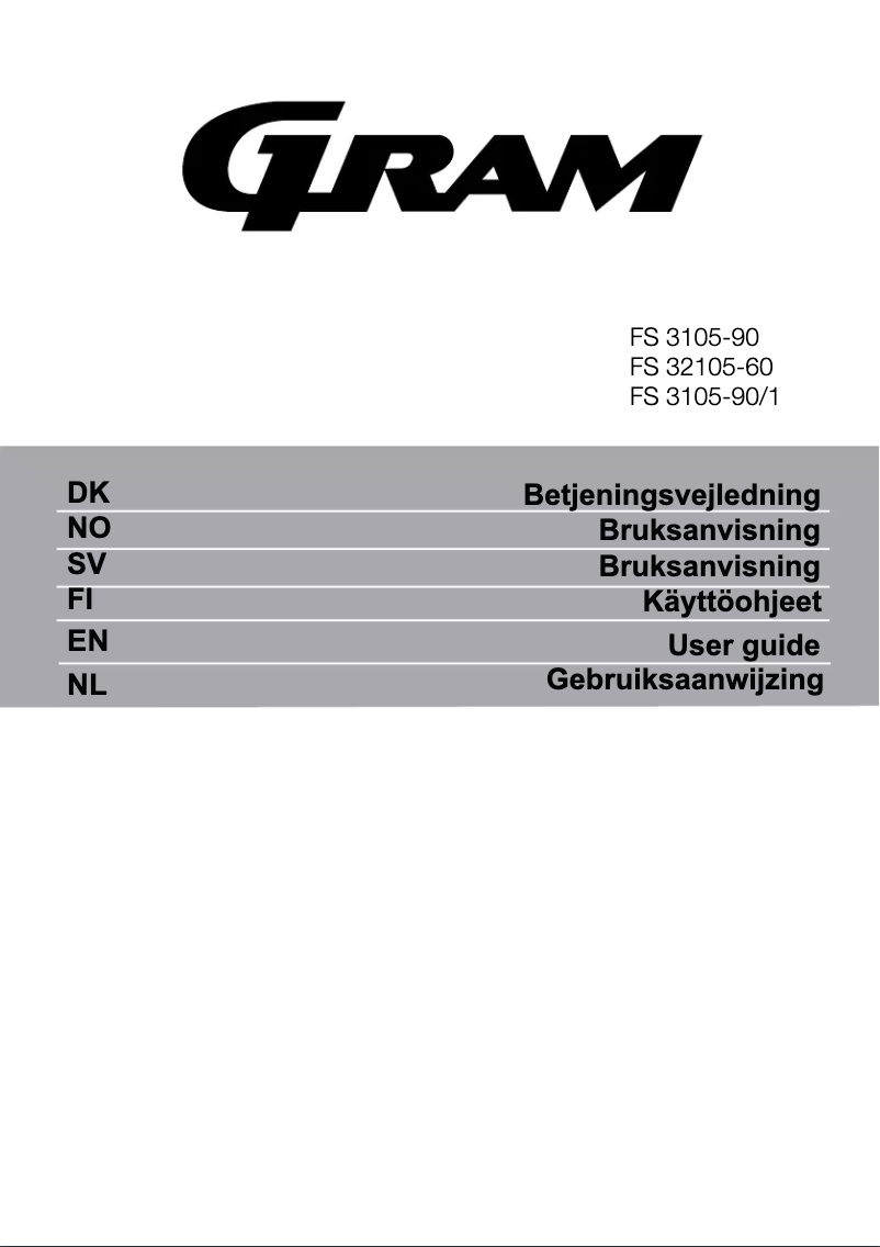 Página 1 del manual Manual de usuario Gram FS 3105-90/1