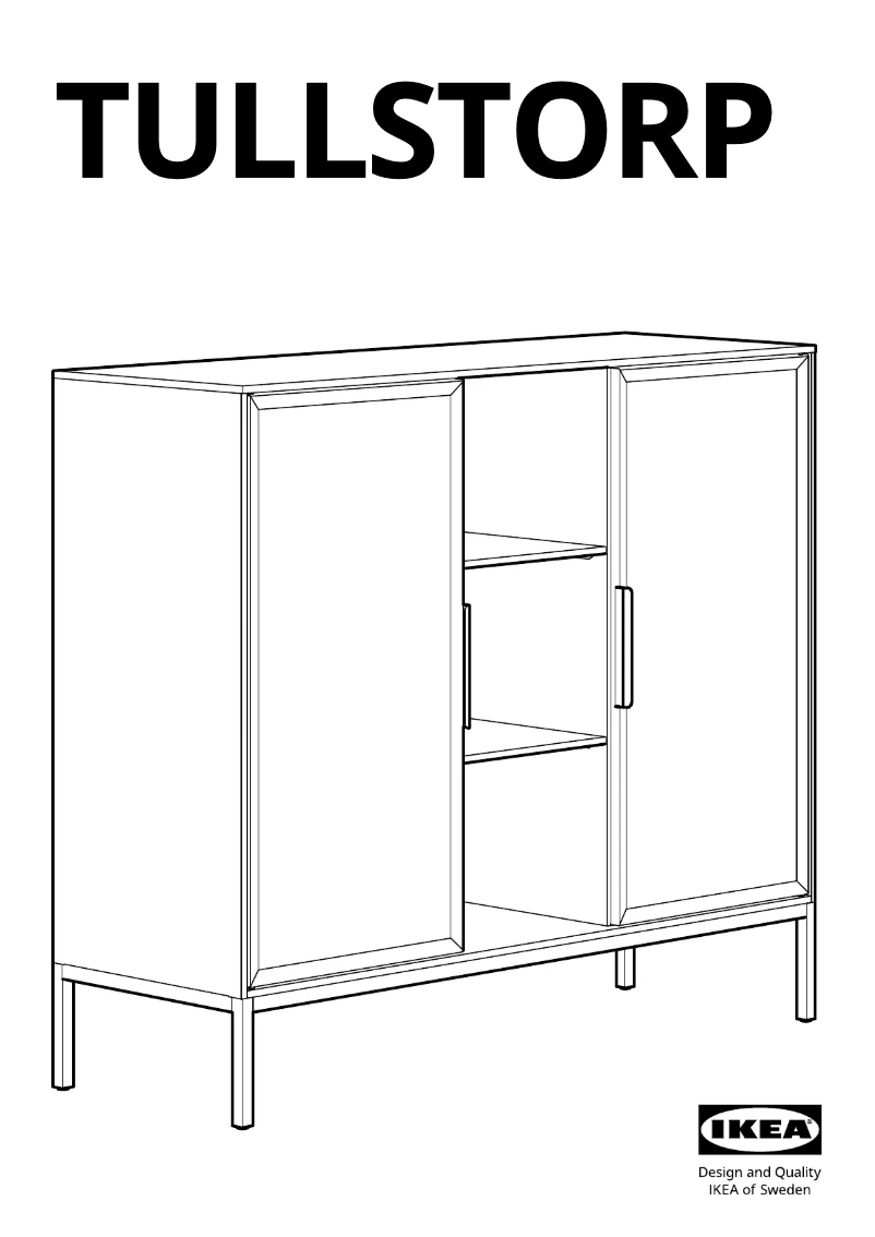Page 1 de la notice Manuel utilisateur Ikea TULLSTORP 004.663.86