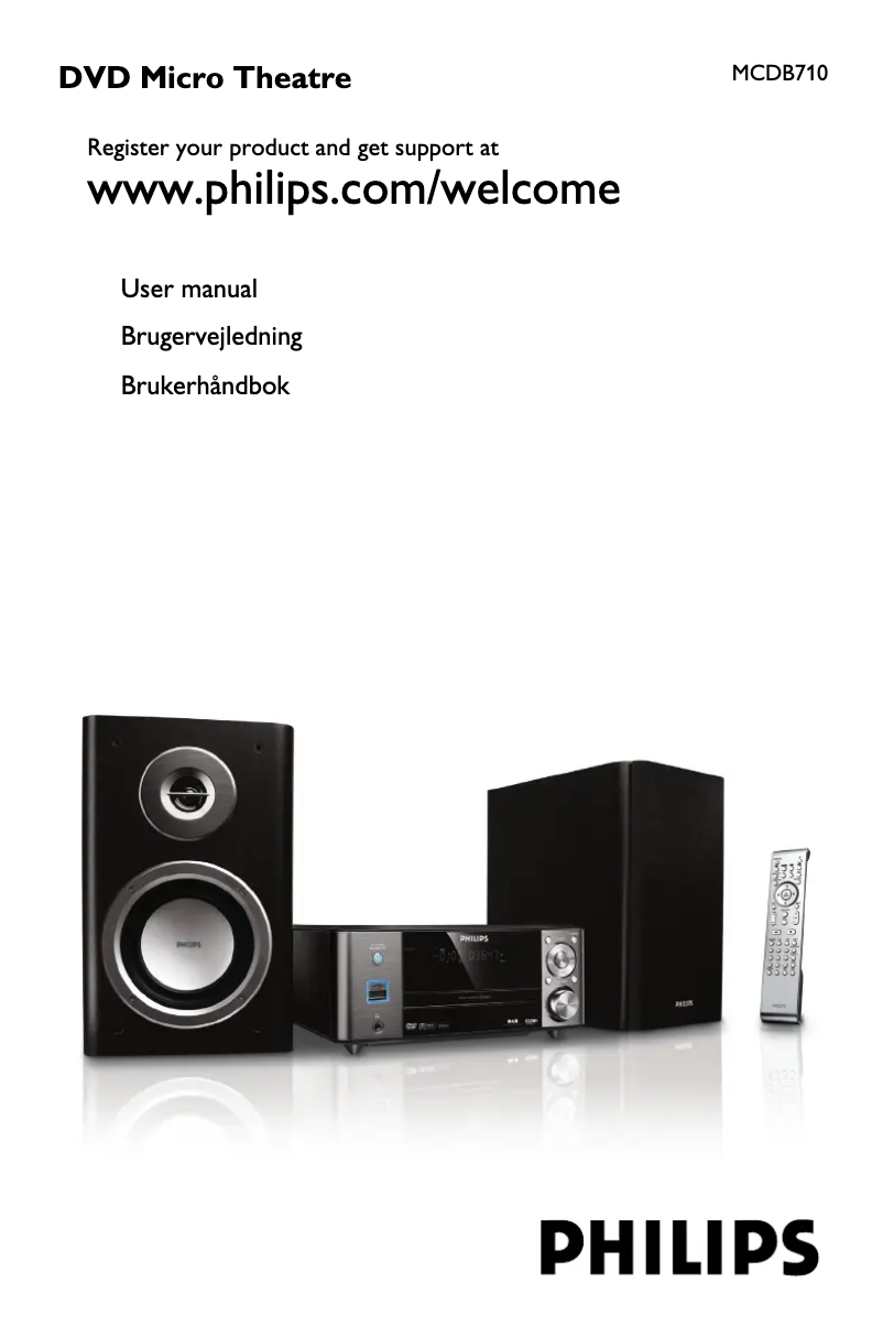 Page n°1 - Manuel utilisateur Philips MCDB710