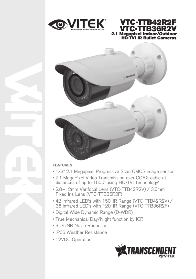 Page 1 of the manual User Manual Vitek VTC-TTB42R2F