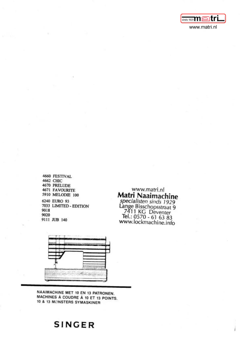 Página 1 del manual Manual de usuario Singer Chic 4662