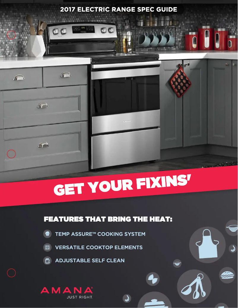 Page 1 de la notice Fiche technique Amana ACR4303MFB