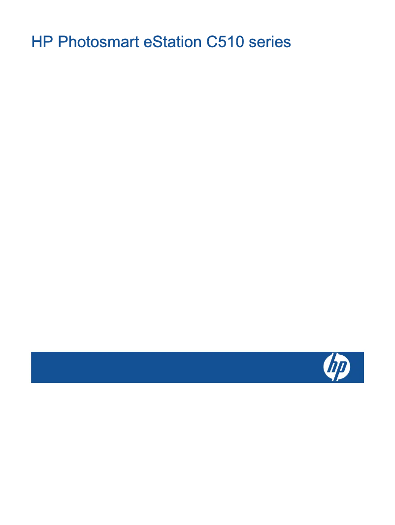Página 1 del manual Manual de usuario HP Photosmart eStation C510a