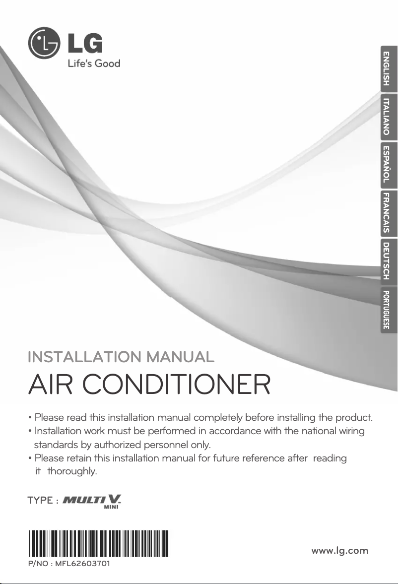 Page 1 of the manual User Manual LG ARUV40LS2B