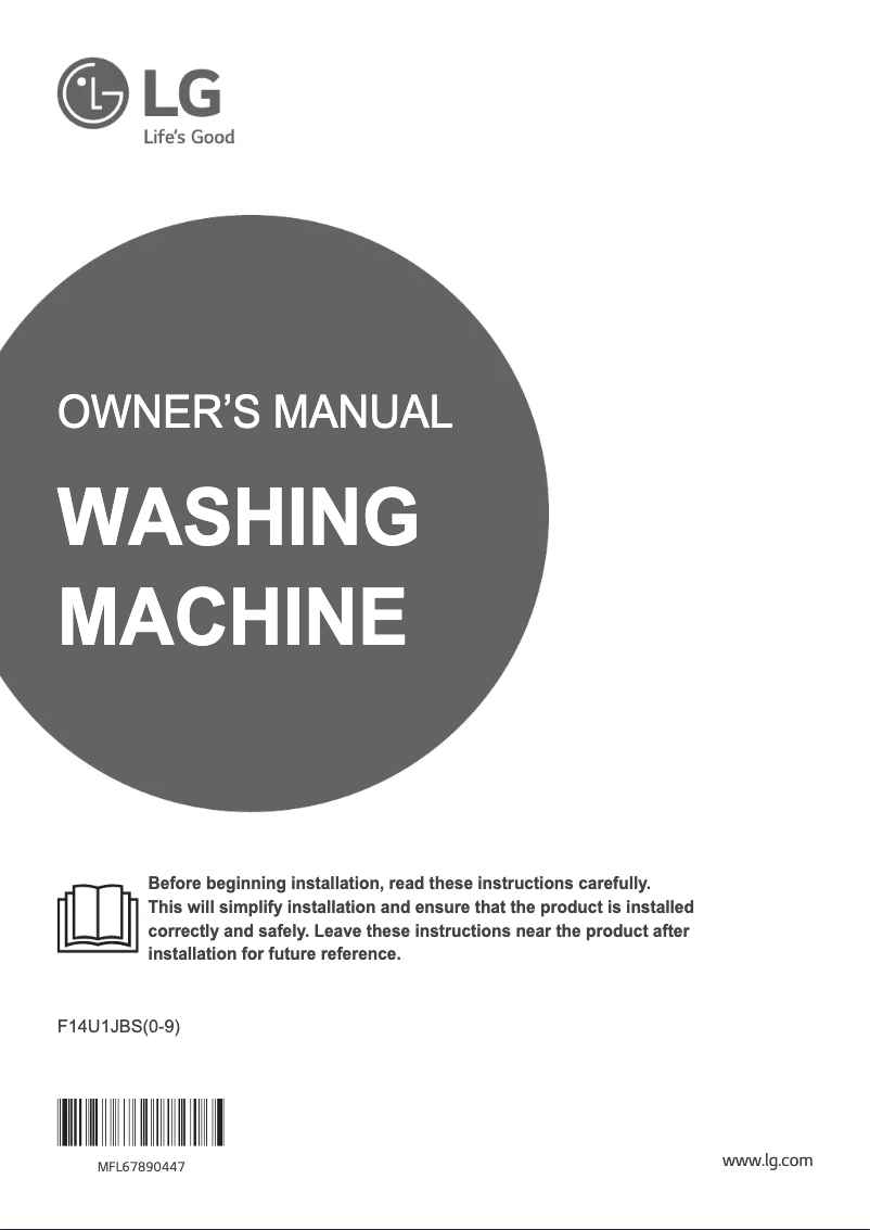 Página 1 del manual Manual de usuario LG F14U1JBS6