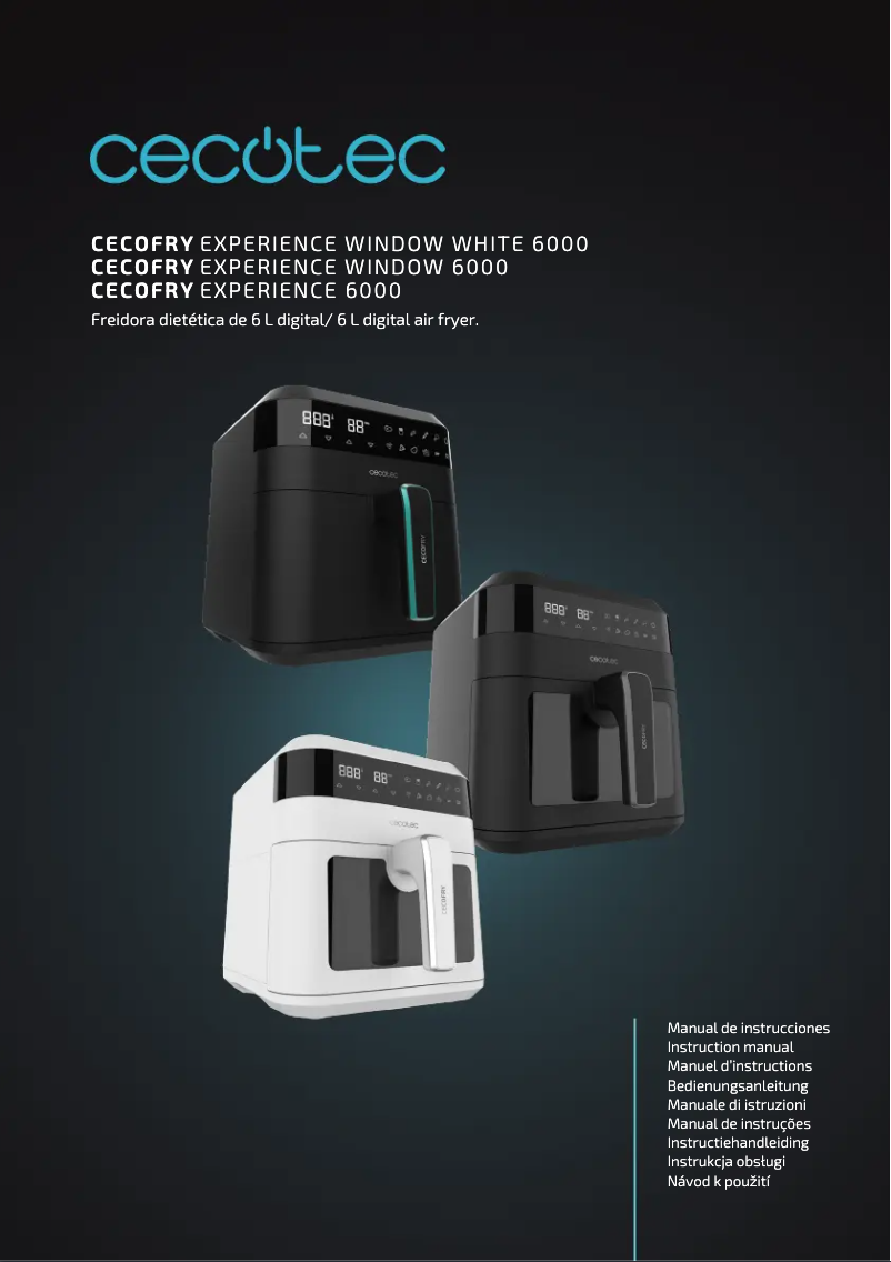 Página 1 del manual Manual de usuario Cecotec Cecofry Experience