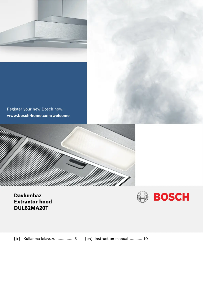 Page 1 of the manual User Manual Bosch DUL62MA20T
