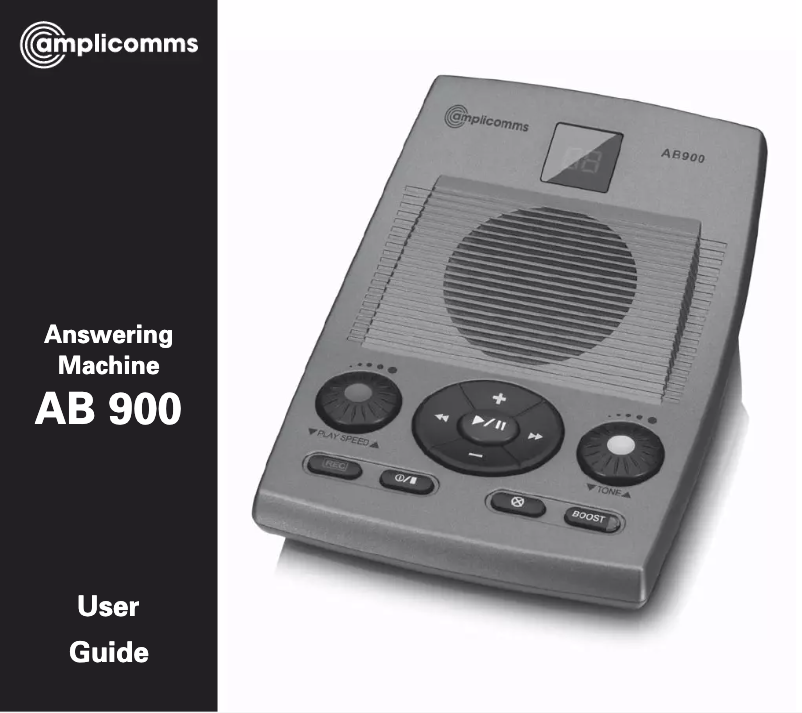 Page 1 de la notice Manuel utilisateur Amplicom AB 900