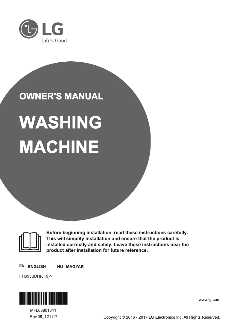 Page 1 de la notice Manuel utilisateur LG FH695BDH6N