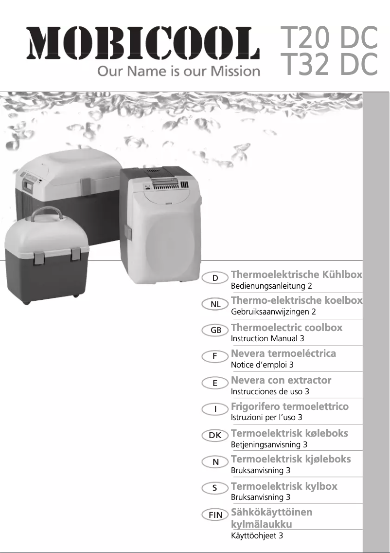 Page 1 de la notice Manuel utilisateur Dometic Mobicool T20 DC