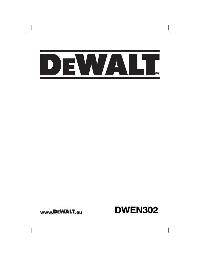 Página 1 del manual Manual de usuario DeWalt DWEN302
