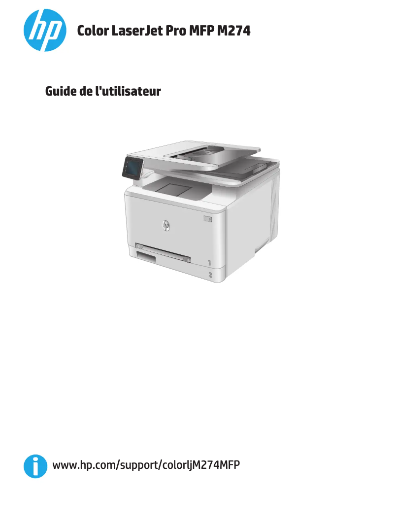 Page n°1 - Manuel utilisateur HP LaserJet Pro MFP M274