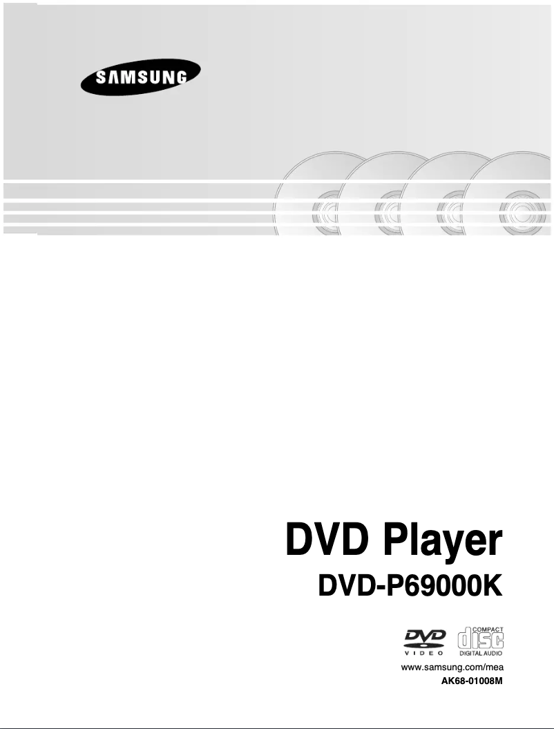 Página 1 del manual Manual de usuario Samsung DVDP69000K