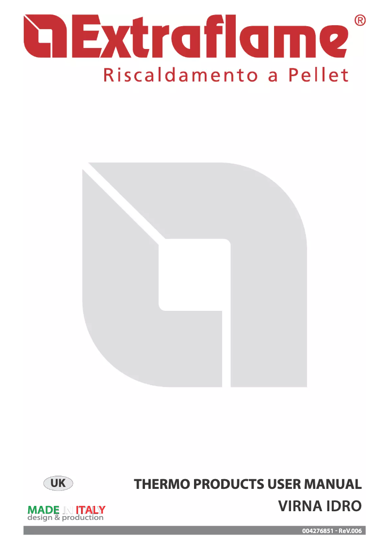 Page 1 de la notice Manuel utilisateur La Nordica Virna Idro