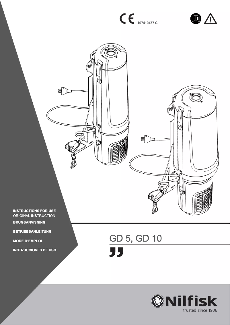 Página 1 del manual Manual de usuario Nilfisk GD5