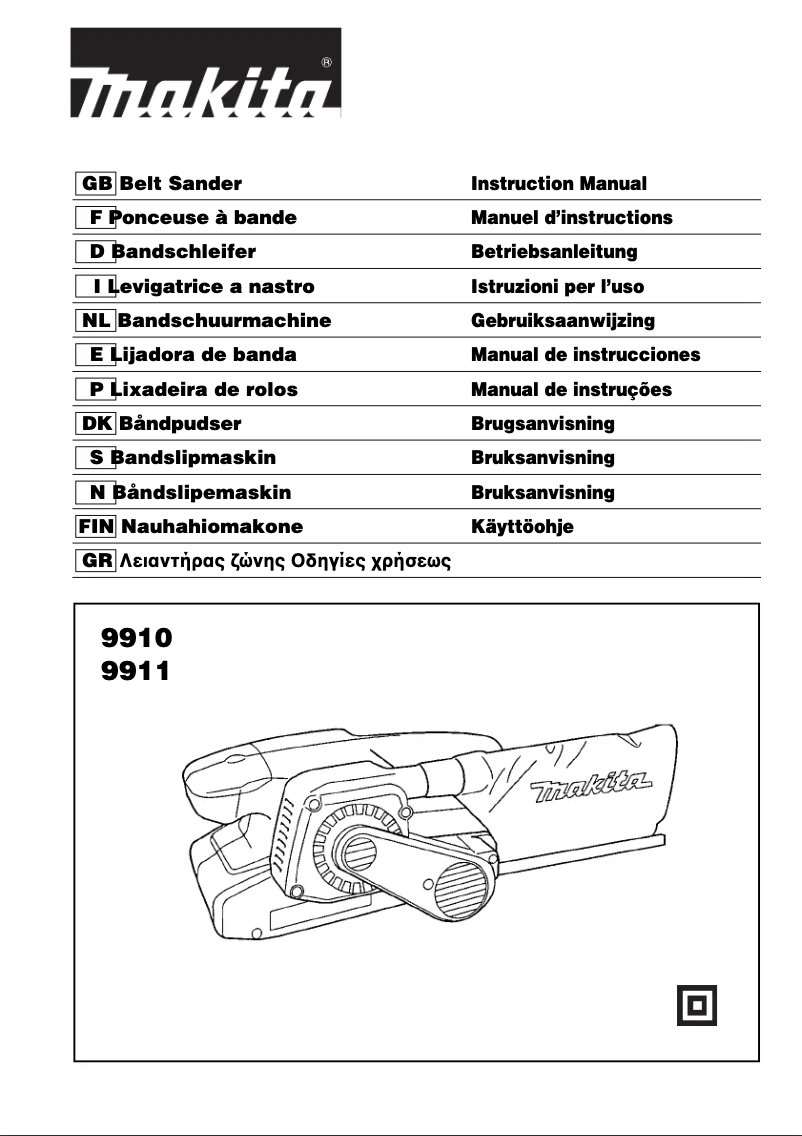 Page 1 de la notice Manuel utilisateur Makita 9911J