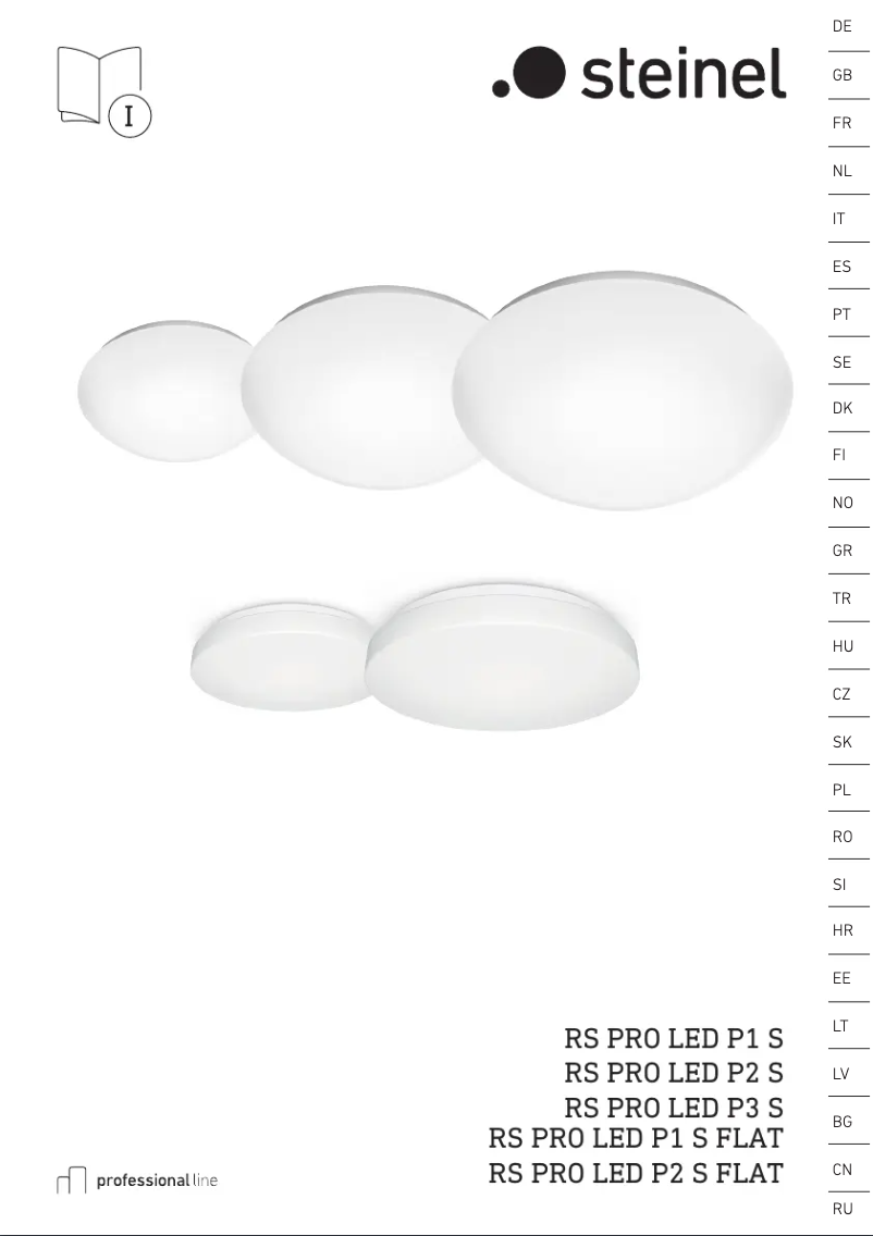 Page 1 de la notice Manuel utilisateur Steinel RS PRO P1 Flat S