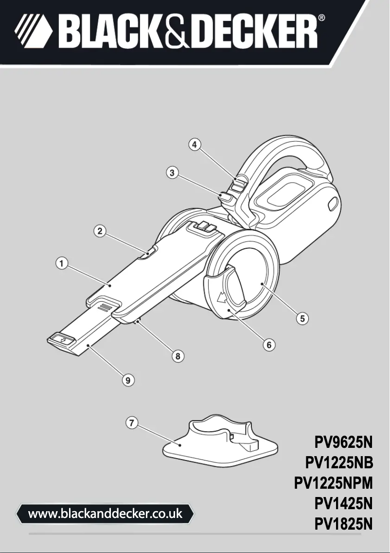 Page 1 de la notice Manuel utilisateur Black & Decker PV1825