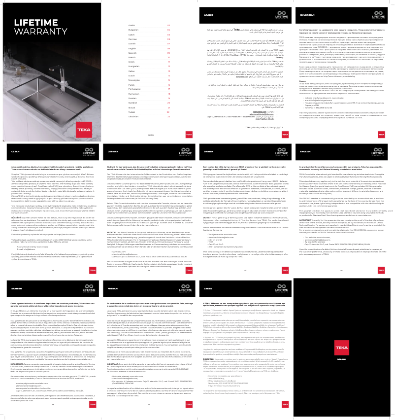 Page 1 de la notice Mode d'emploi Teka TU 31.20