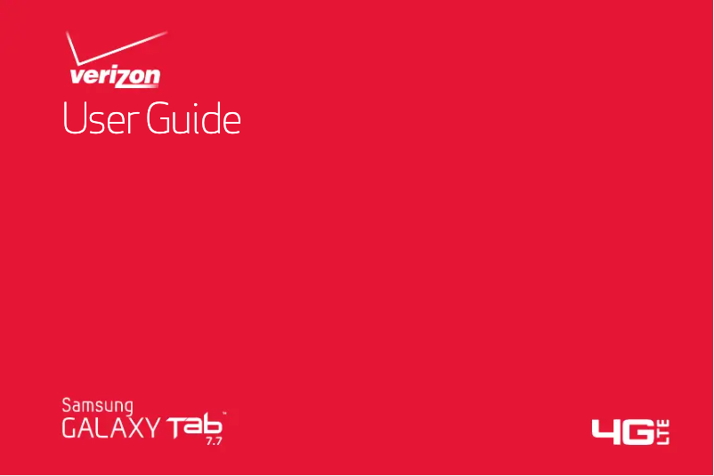 Page 1 de la notice Manuel utilisateur Samsung Galaxy Tab 7.7