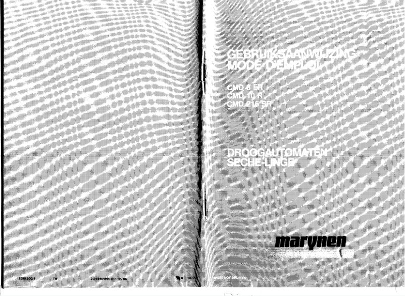 Page 1 de la notice Manuel utilisateur Marynen CMD 8ER