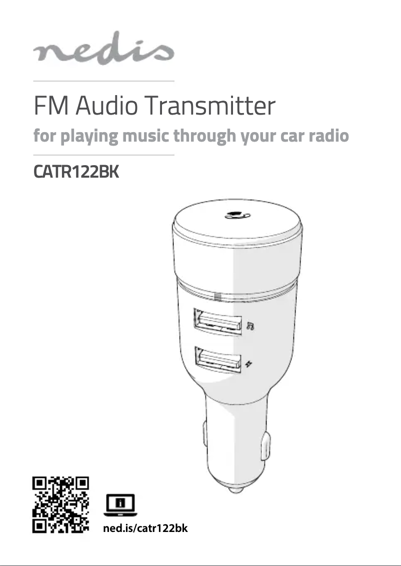 Page 1 de la notice Manuel utilisateur Nedis CATR122BK