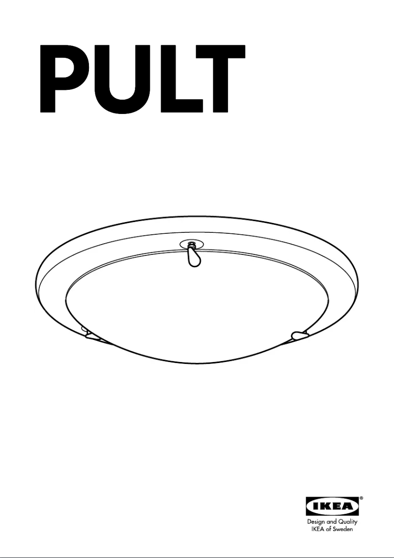 Page 1 de la notice Manuel utilisateur Ikea PULT