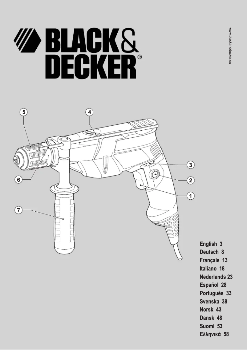 Página 1 del manual Manual de usuario Black & Decker KR702