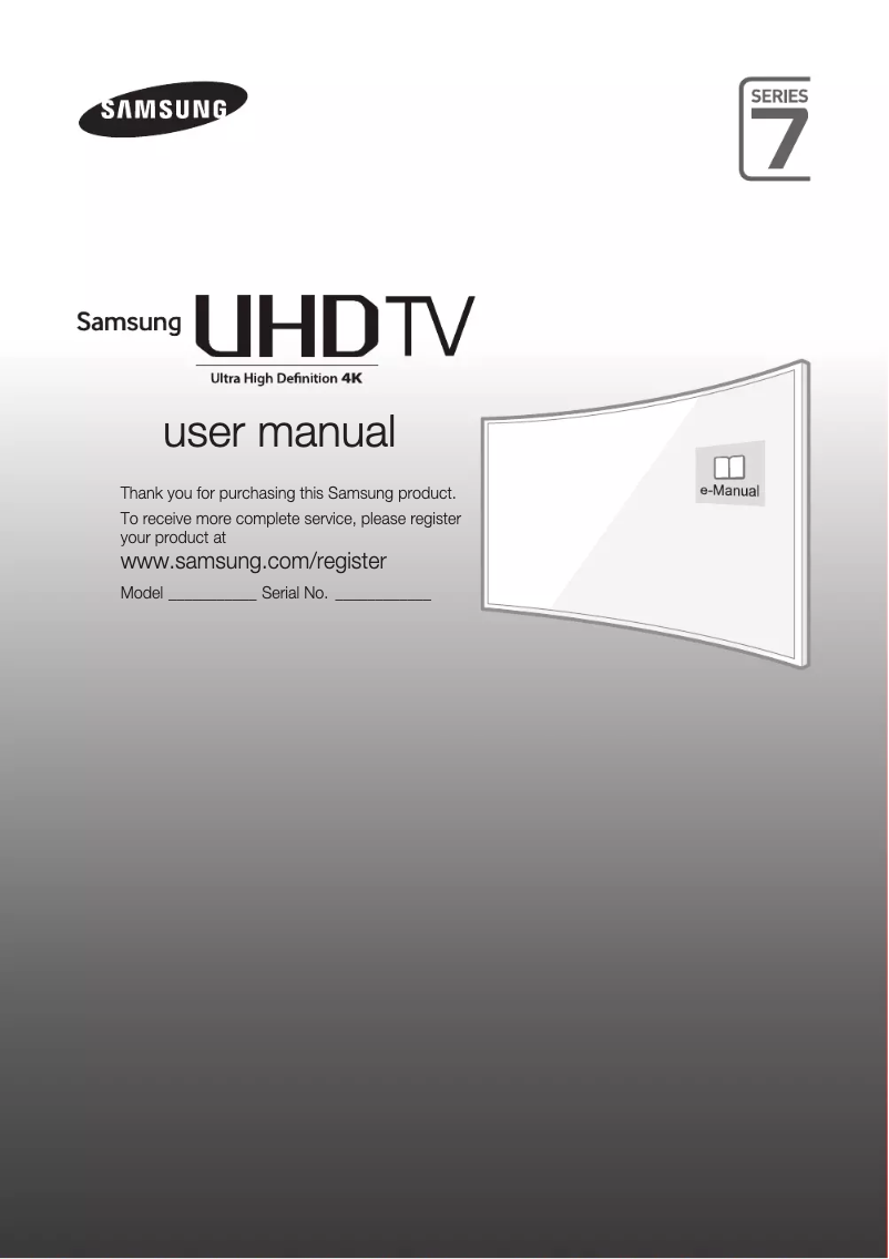 Página 1 del manual Guía de instalación Samsung UE48JU7500T