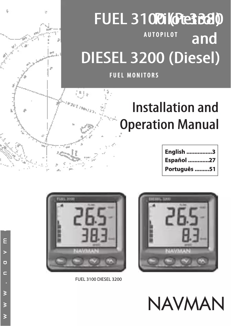 Page 1 de la notice Manuel utilisateur Navman Diesel 3200