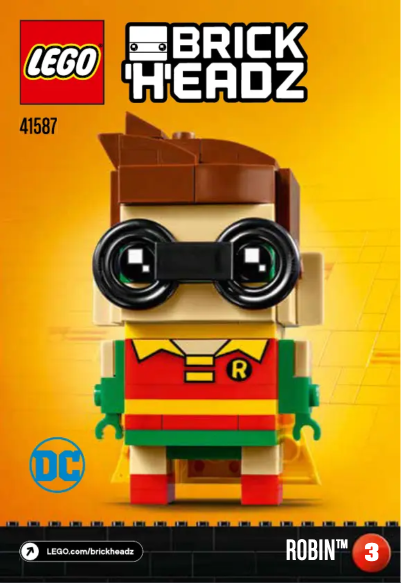 Page 1 de la notice Manuel utilisateur Lego Brickheadz 41587