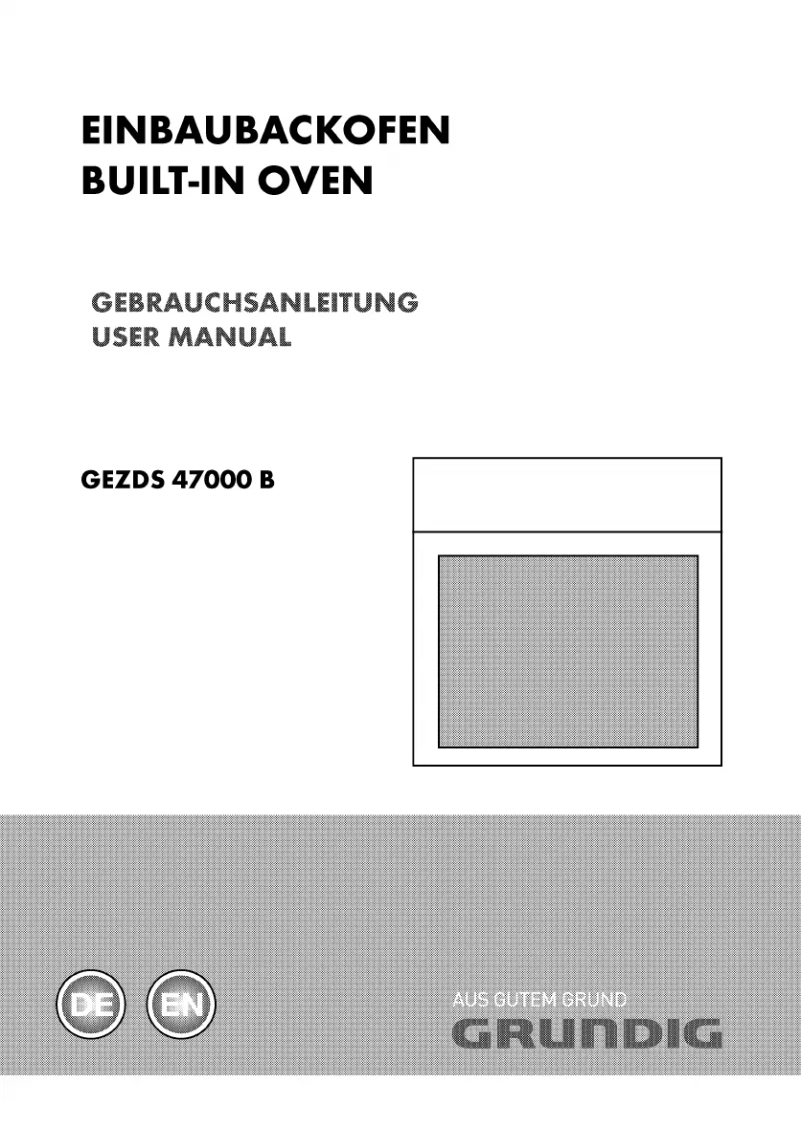 Page 1 de la notice Manuel utilisateur Grundig GEZDS 47000 B