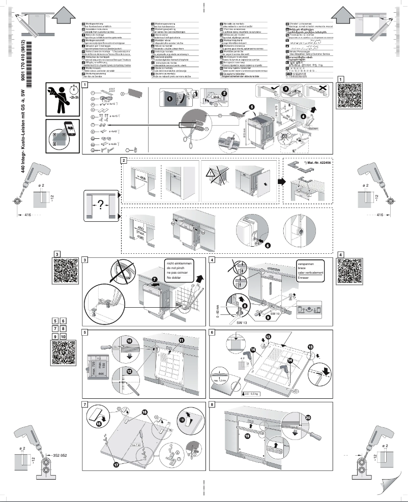 Page 1 de la notice Guide d'installation Bosch SPI46IS01E